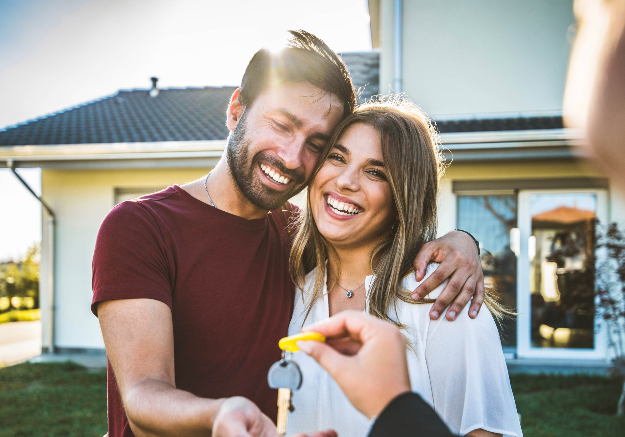 young couple purchasing first home