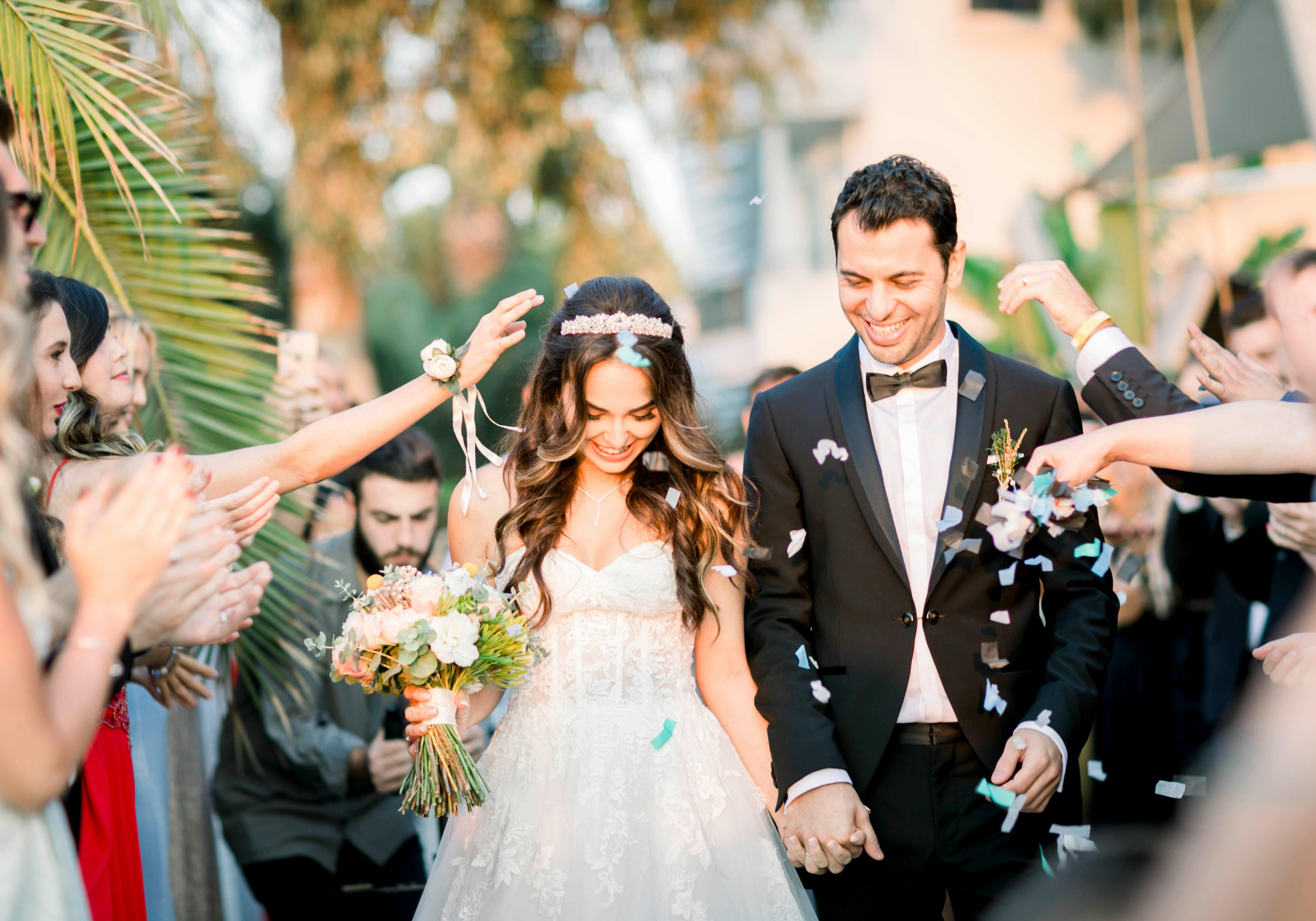 couple getting married at beach